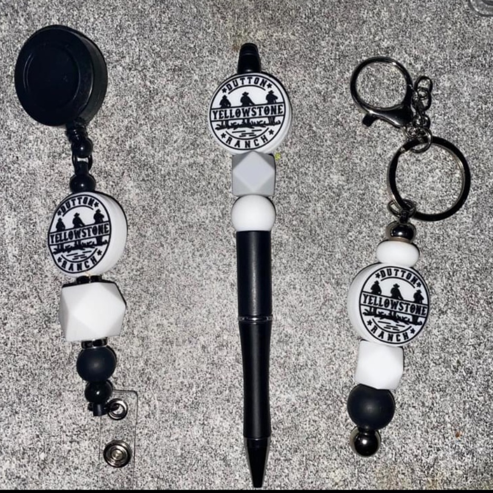 Handmade Yellowstone beaded items